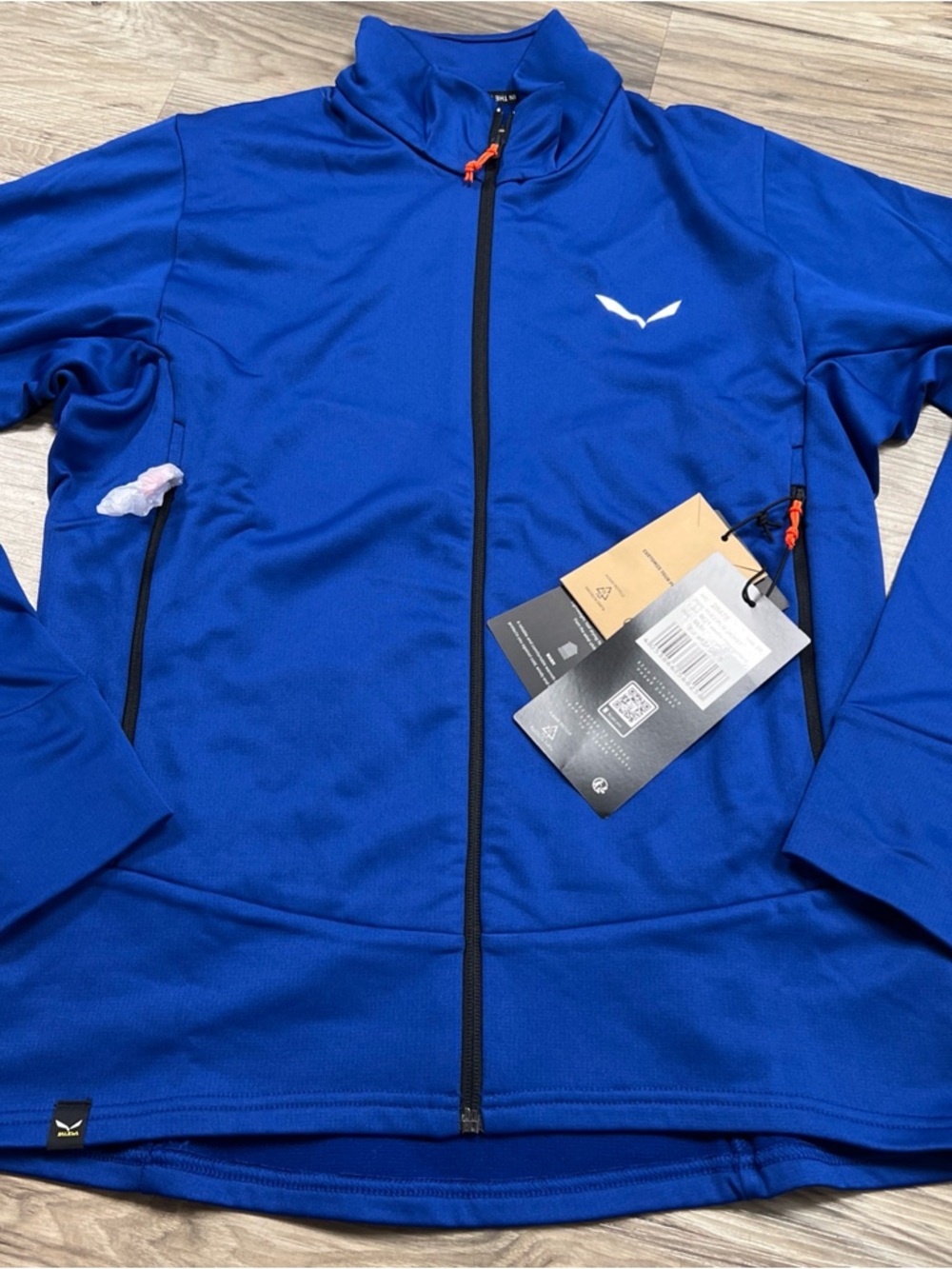 Salewa Polarlite Fleece Jacket Blue Mountain Experience Mens US Small /EU 48(M)